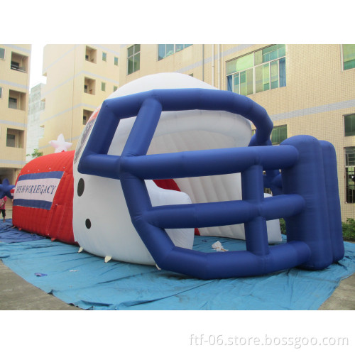2015 new fashioned Inflatable helmet tunnel /inflatable mascot tunnels